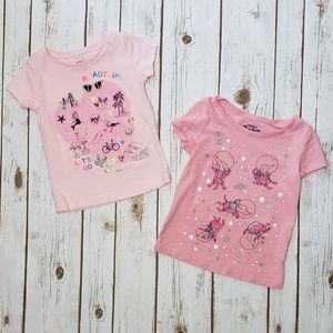 Toddler Girls Summer Tops, Size 2T